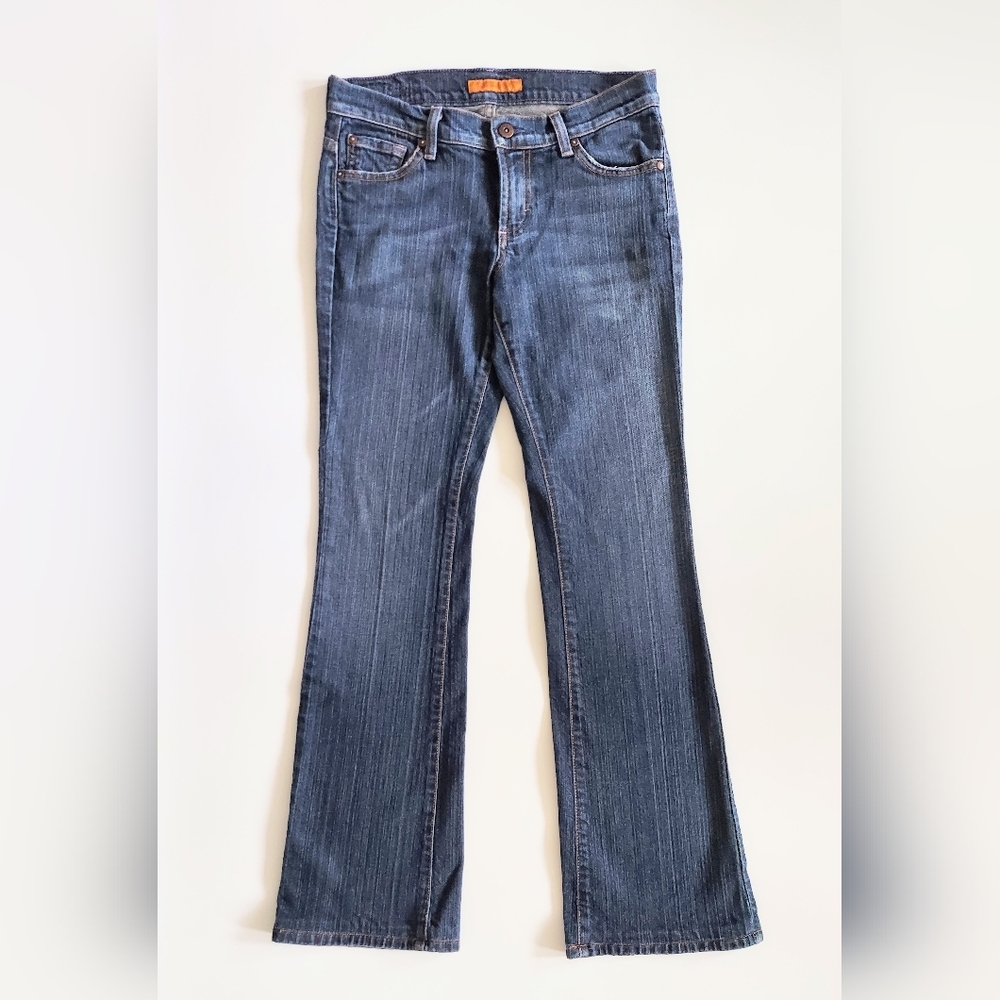 James Cured by Seun Low Rise Flared Denim Blue Jeans Womens Size US 4 EU 27